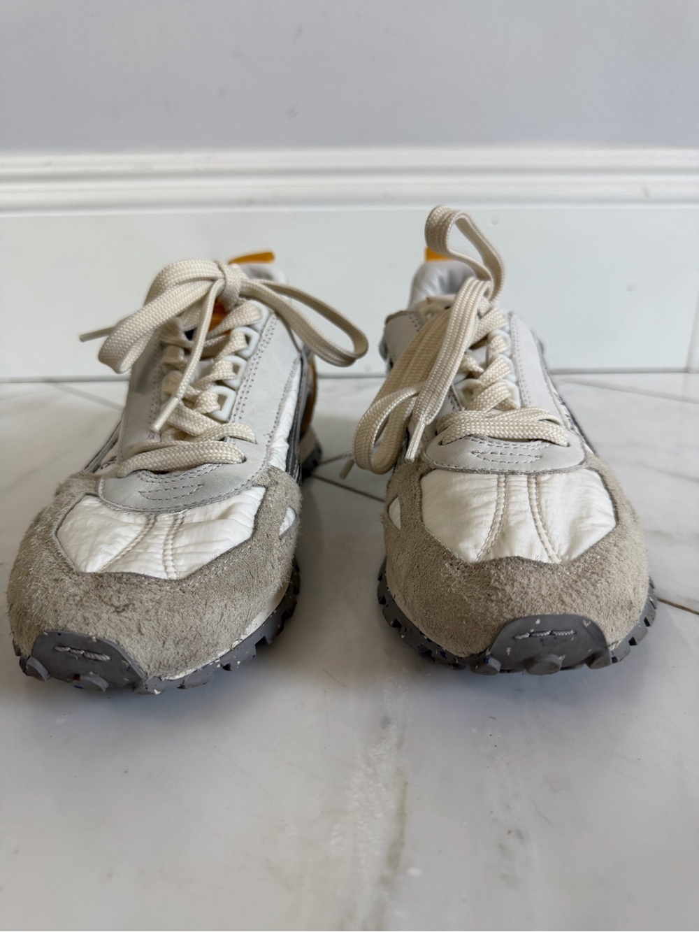 Oncept NYC Toronto Sneakers Men’s 9 Women’s 10.5-11 suede & fabric silver white - Picture 6 of 15